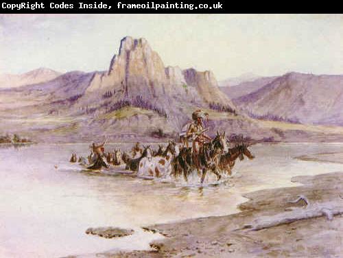Charles M Russell Return of the Horse Thieves